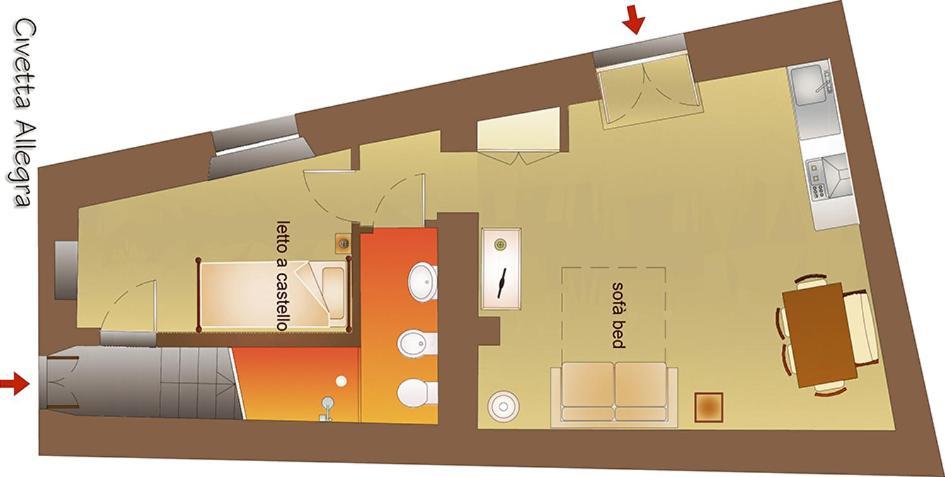 Appartement Le Residenze Ristori à Cortone Extérieur photo
